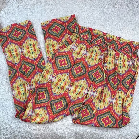 Alberto Makali Colorful Tribal Print Polyester Pants - Picture 3 of 6